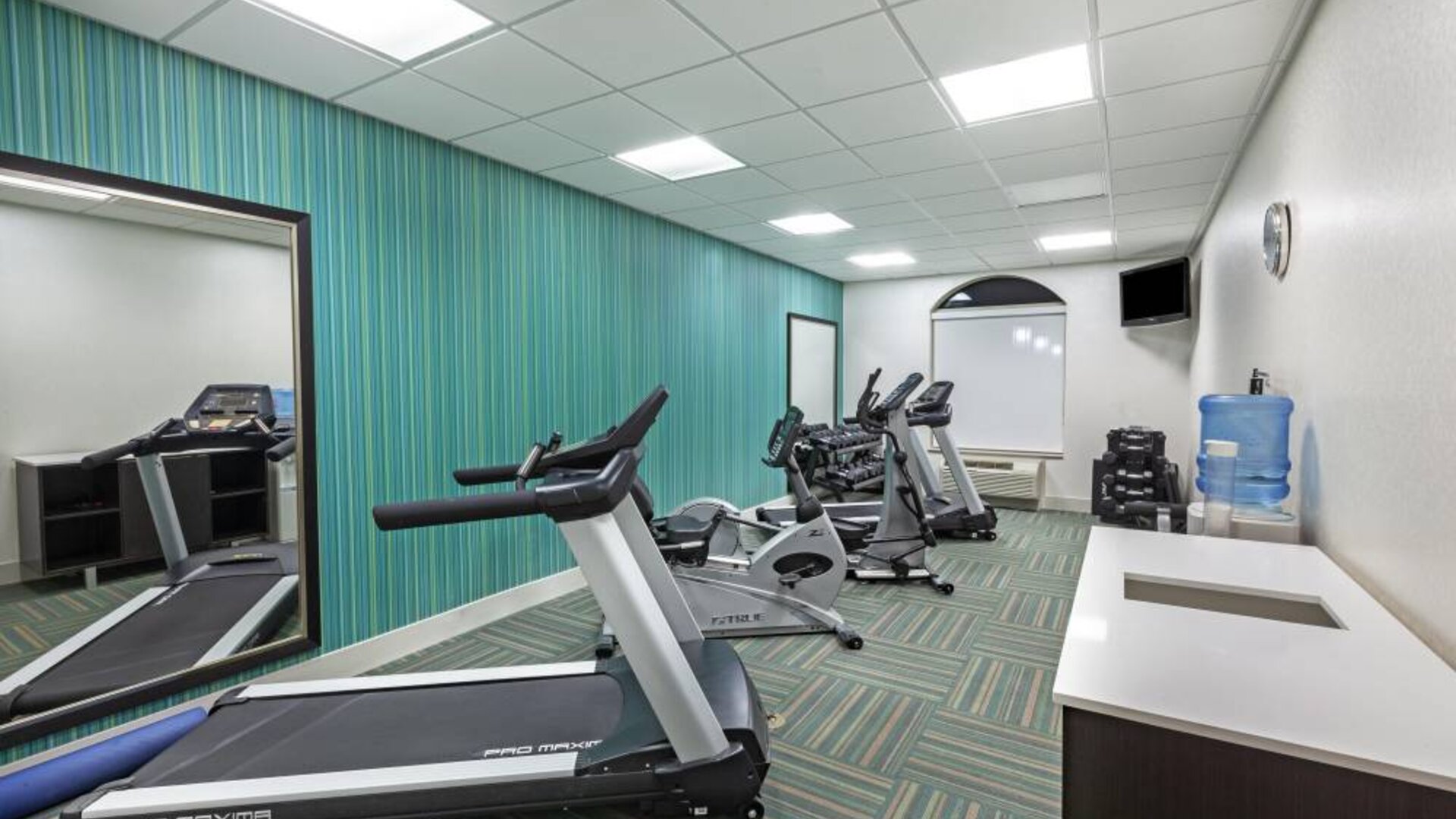 Fitness center available at Holiday Inn Express & Suites Shreveport South - Park Plaza.