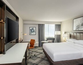 Day use room with work desk and natural light at DoubleTree By Hilton Washington DC North/Gaithersburg.