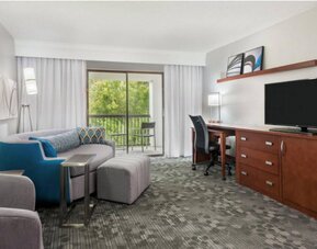 Living area in a day use room at Courtyard By Marriott Sarasota Bradenton Airport.