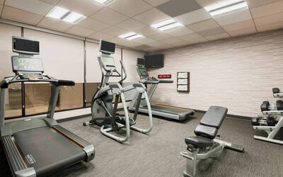 Fitness center available at Courtyard By Marriott Sarasota Bradenton Airport.