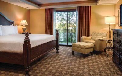 Day use room with balcony at DoubleTree By Hilton Seattle Airport.