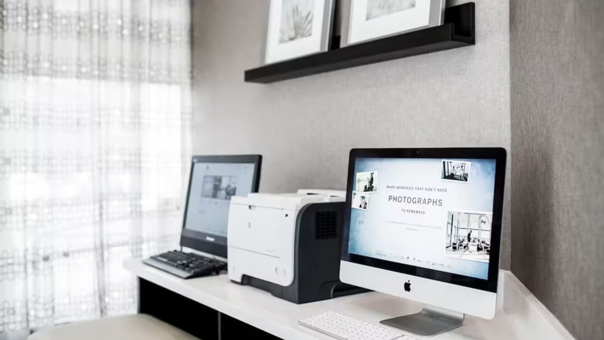 Business center with PC and printer at The Hollis Halifax - A DoubleTree Suites By Hilton.