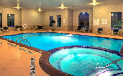 Refreshing indoor pool at Holiday Inn Express Granbury.