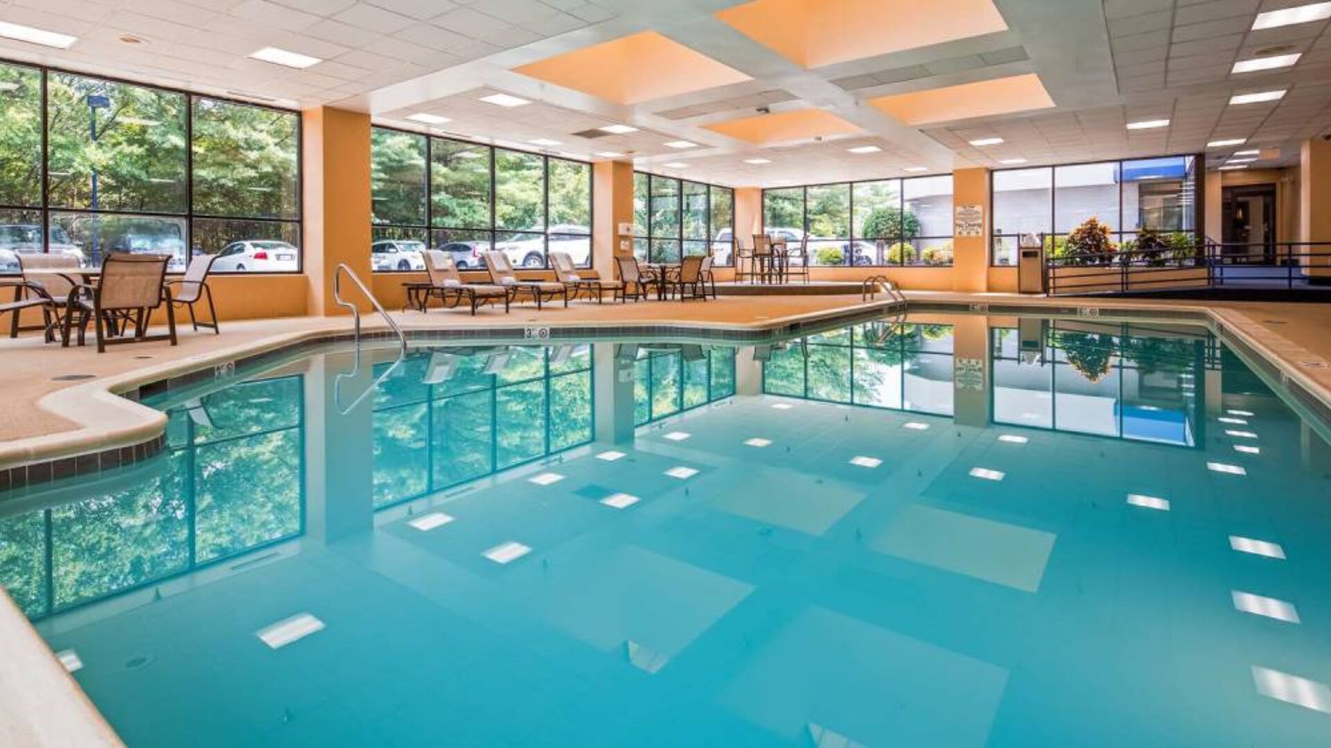 Refreshing indoor pool at Best Western Plus BWI Airport Arundel Mills.
