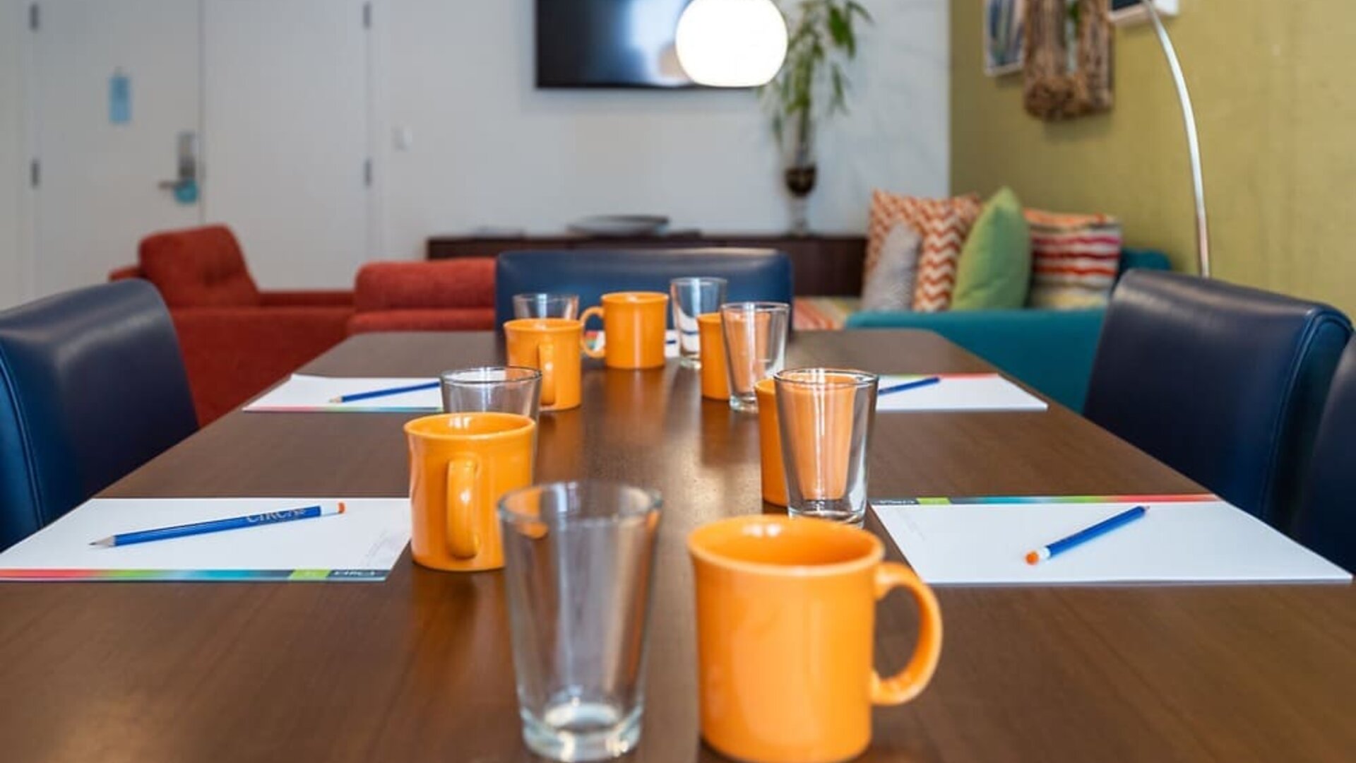 Professional meeting room at Circa 39 Hotel.