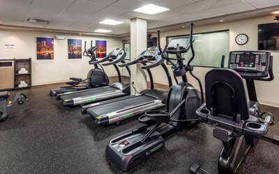 Fitness center at Best Western Premier NYC Gateway.