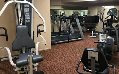 Fitness center at The Pacific Inn.
