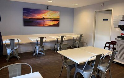 Breakfast area at The Pacific Inn.