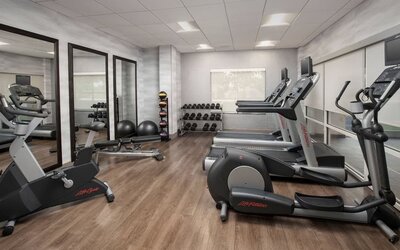 Well equipped fitness center at Fairfield Inn & Suites by Marriott Baltimore BWI Airport.