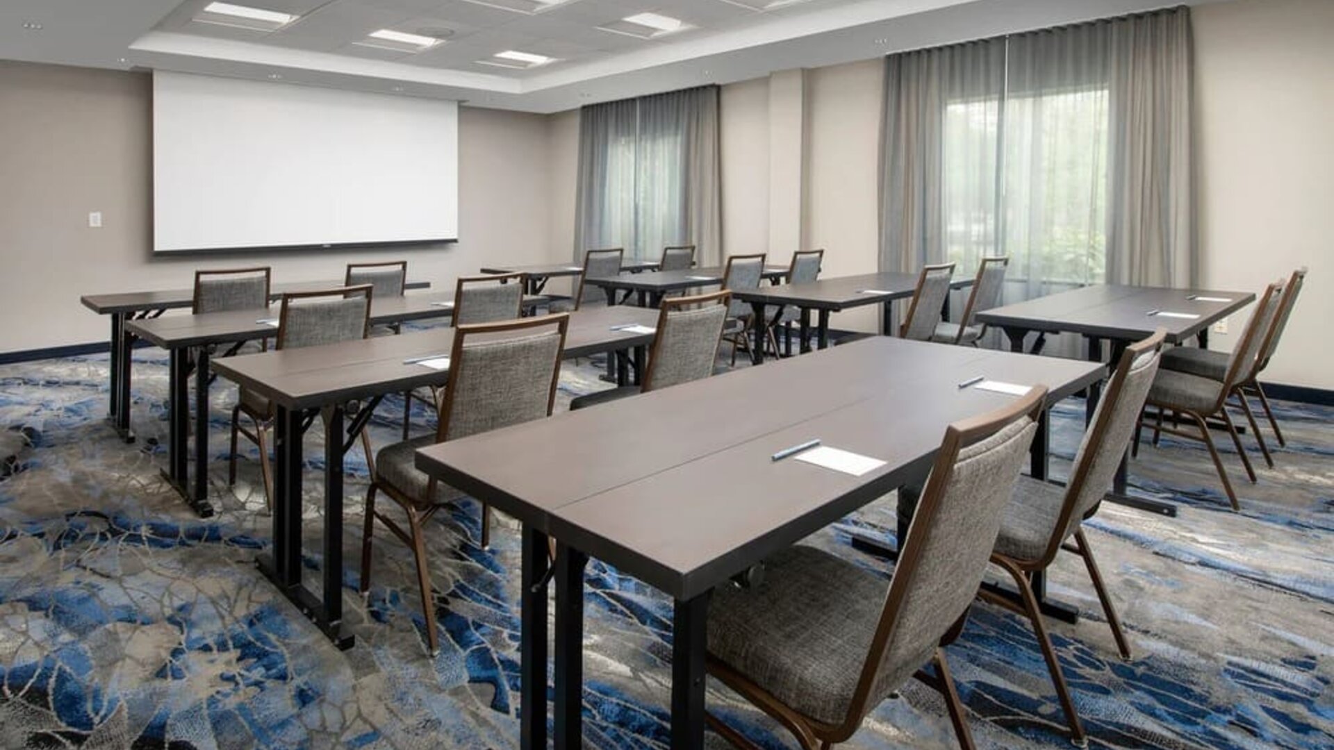 Professional meeting room at Fairfield Inn & Suites by Marriott Baltimore BWI Airport.