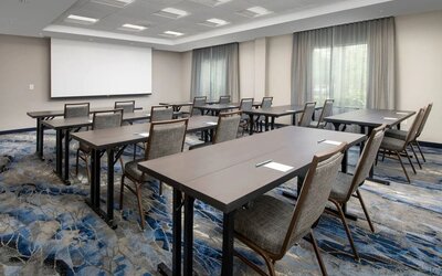 Professional meeting room at Fairfield Inn & Suites by Marriott Baltimore BWI Airport.