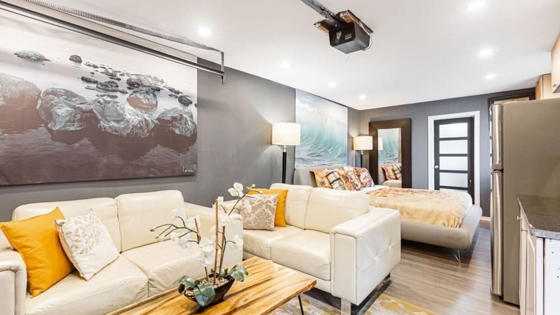 Comfortable lounge area at Chez Joe.