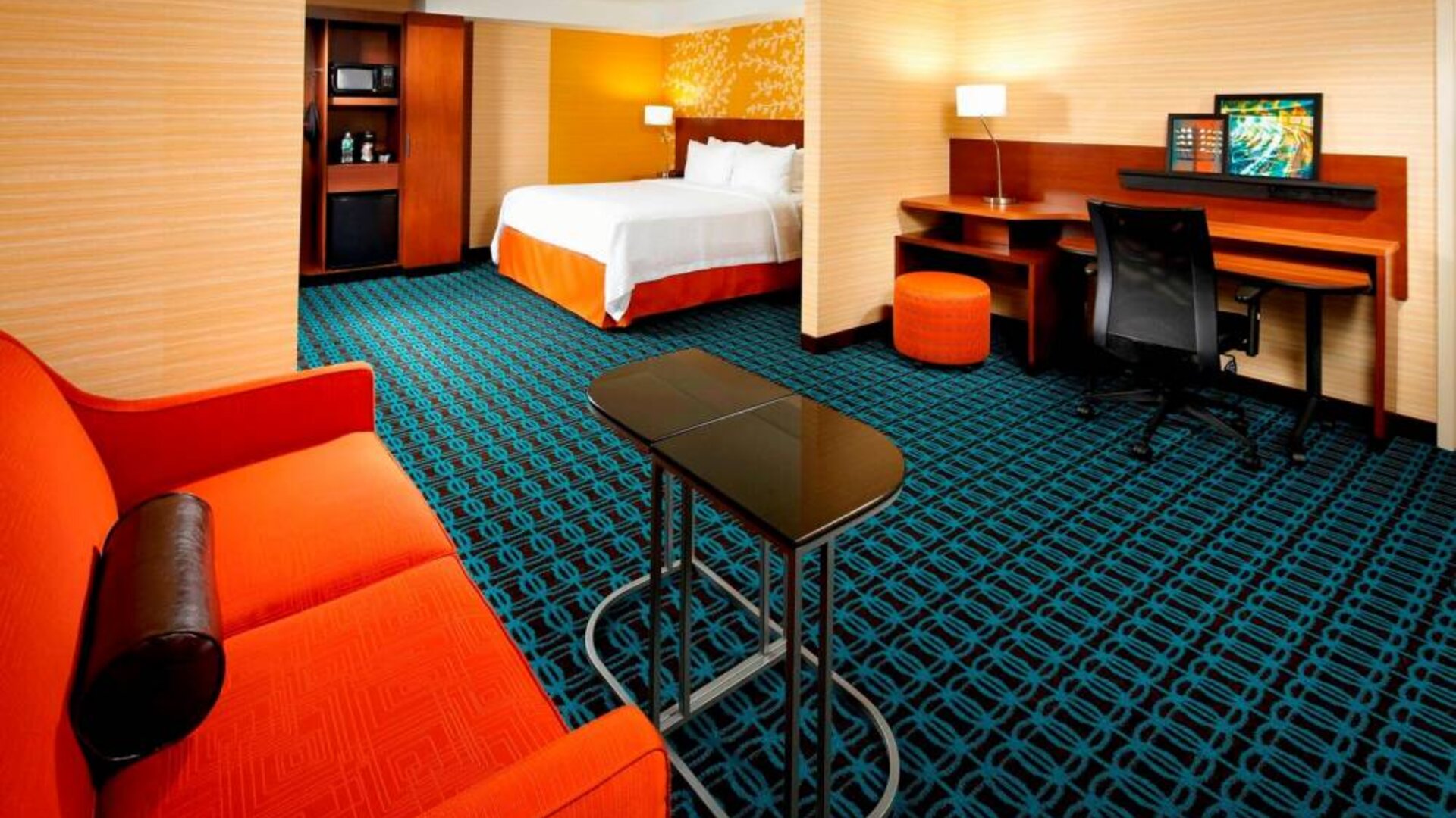 Day use room with lounge area at Fairfield Inn East Rutherford Meadowlands.