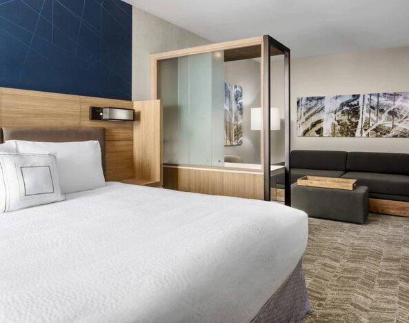 Day use room with sofa at Springhill Suites By Marriott Belmont / Redwood Shores.
