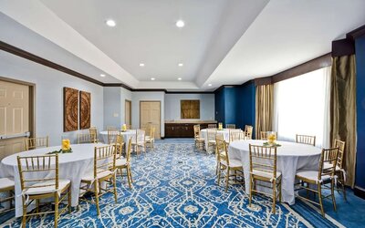 Professional meeting room at Homewood Suites By Hilton Dallas-Lewisville.