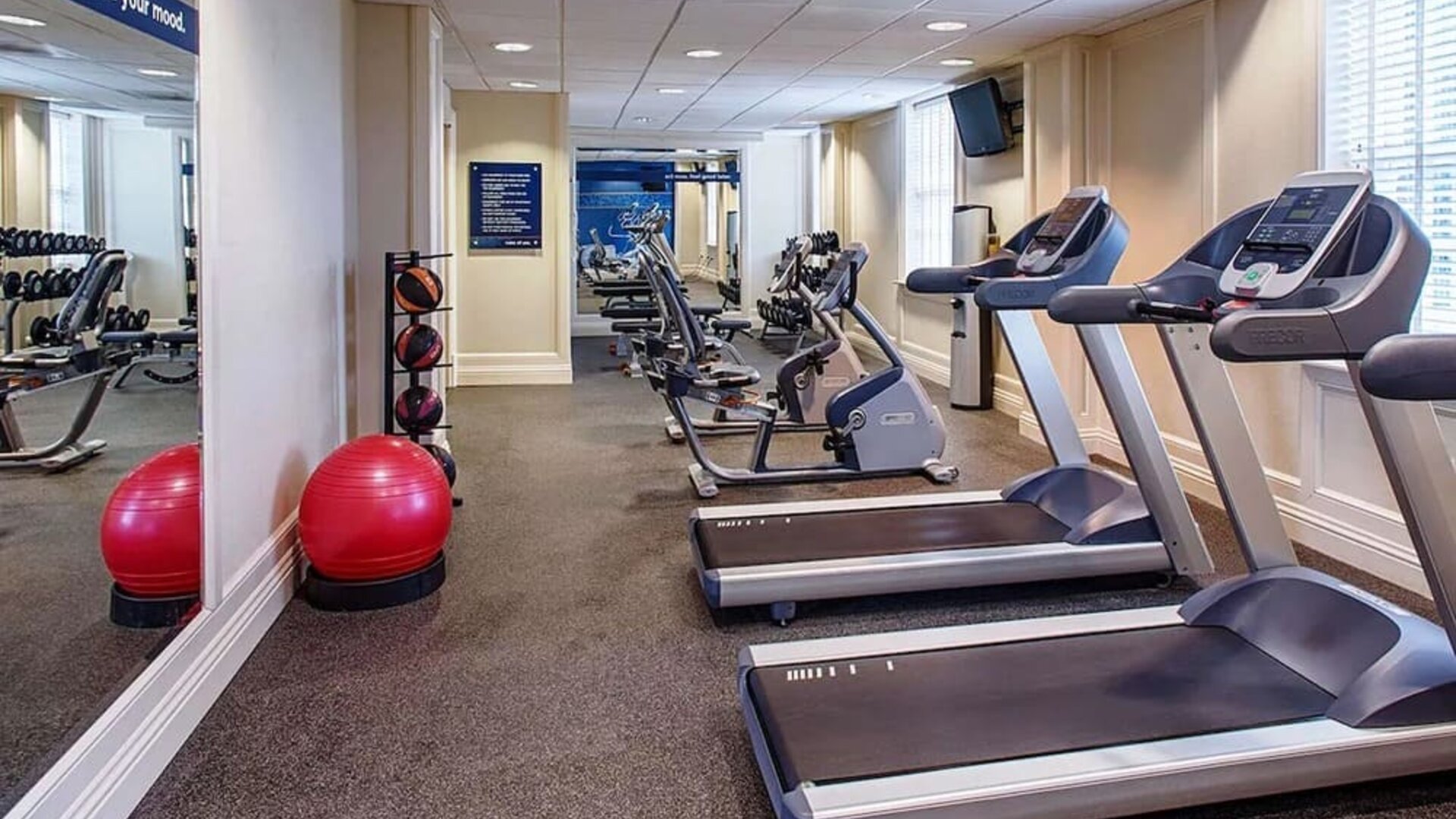 Fitness center available at Hampton Inn & Suites Birmingham-Downtown-Tutwiler.