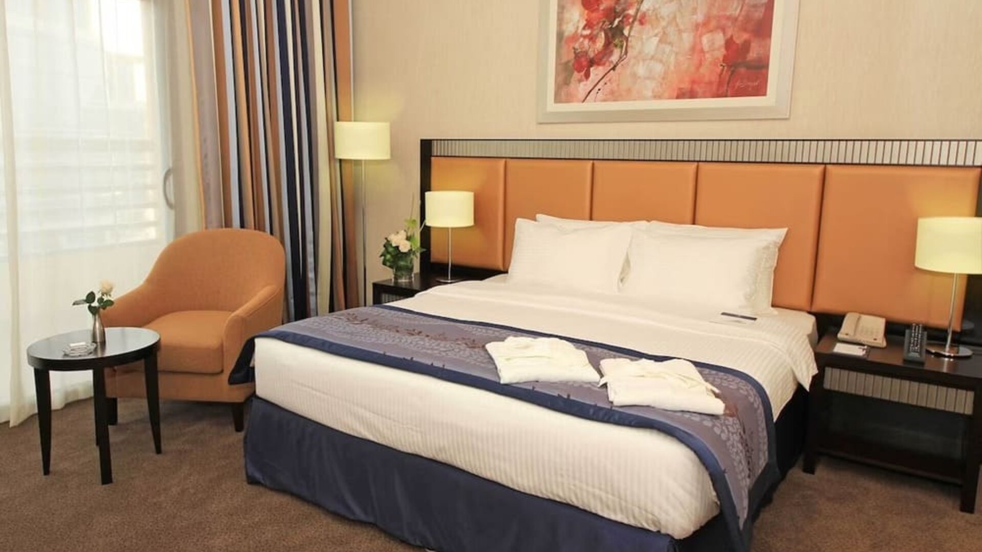 Spacious and romantic day rooms at Millennium Central Doha.