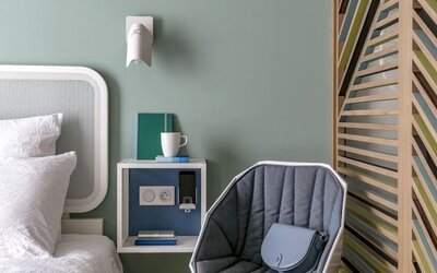 Day rooms with plush bedding at OKKO Hotels Nice Aéroport.