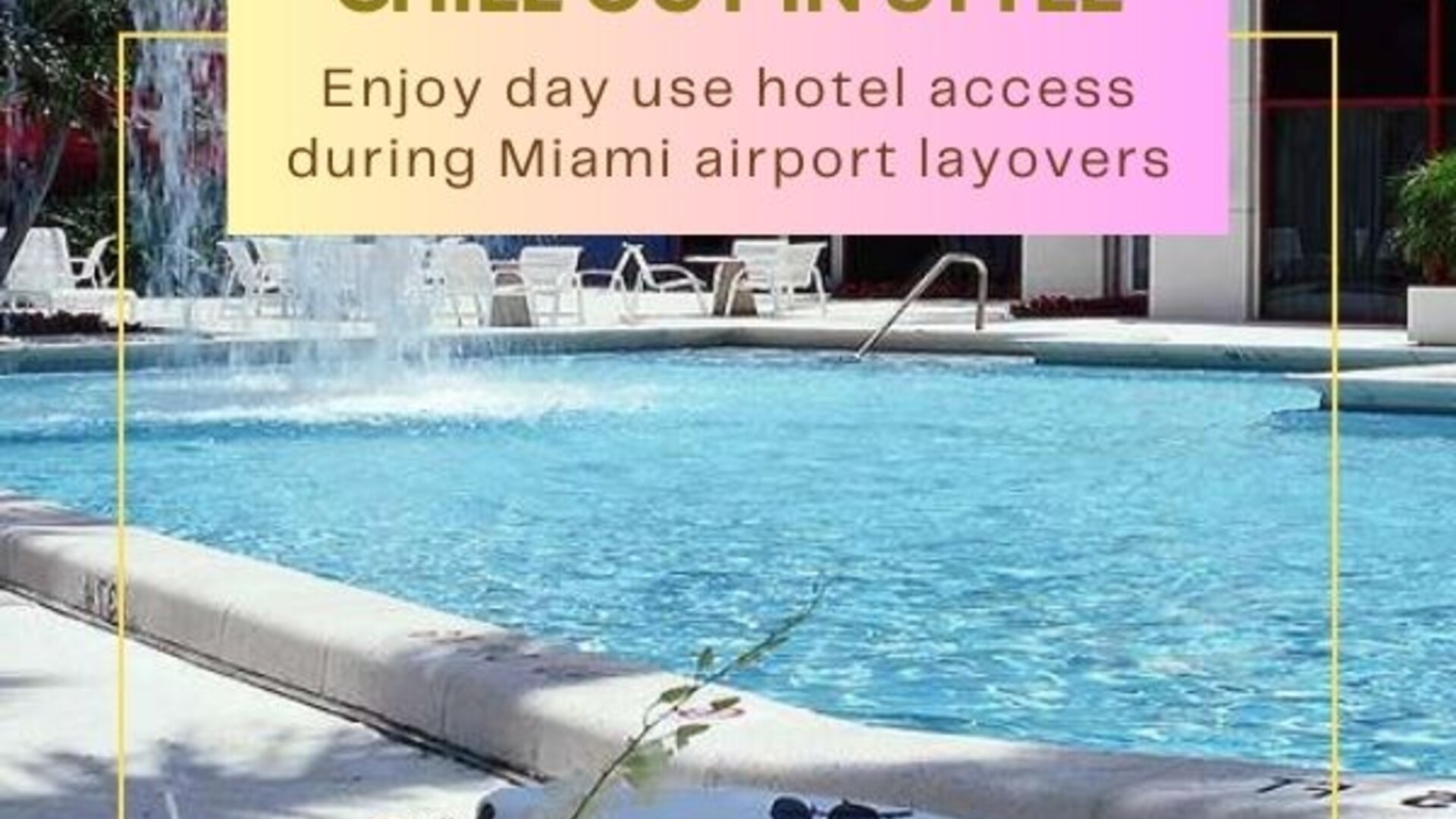 Refreshing outdoor pool at Pullman Miami Airport.