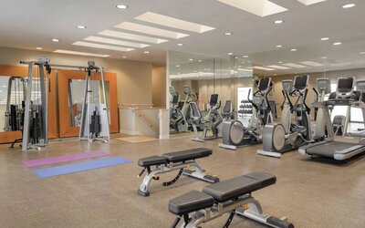 Well equipped fitness center at Hilton Scottsdale Resort & Villas.