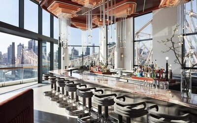 Rooftop bar at Graduate New York.