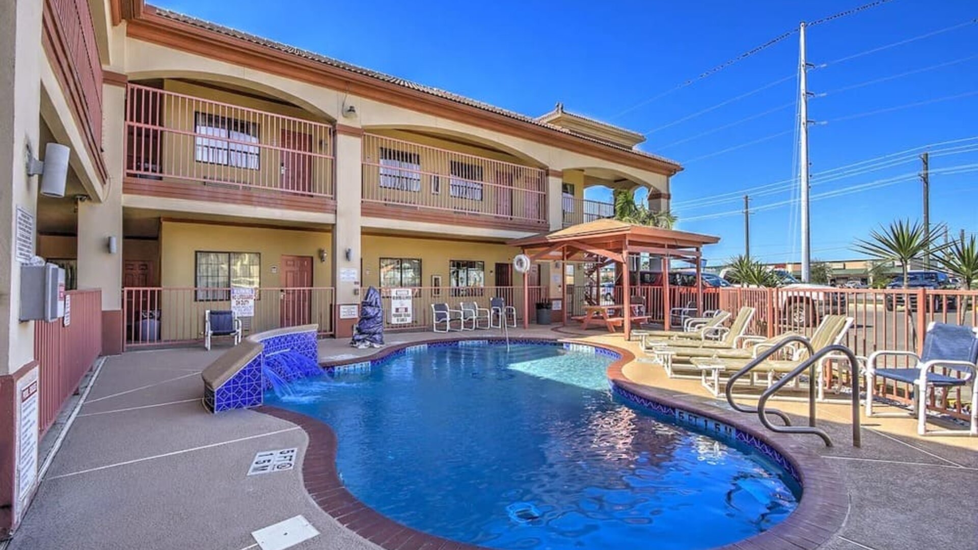 Stunning outdoor pool at Casa Rosa Inn.