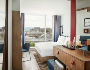 Comfortable day room with workspace at Hampton By Hilton Dublin City Centre.