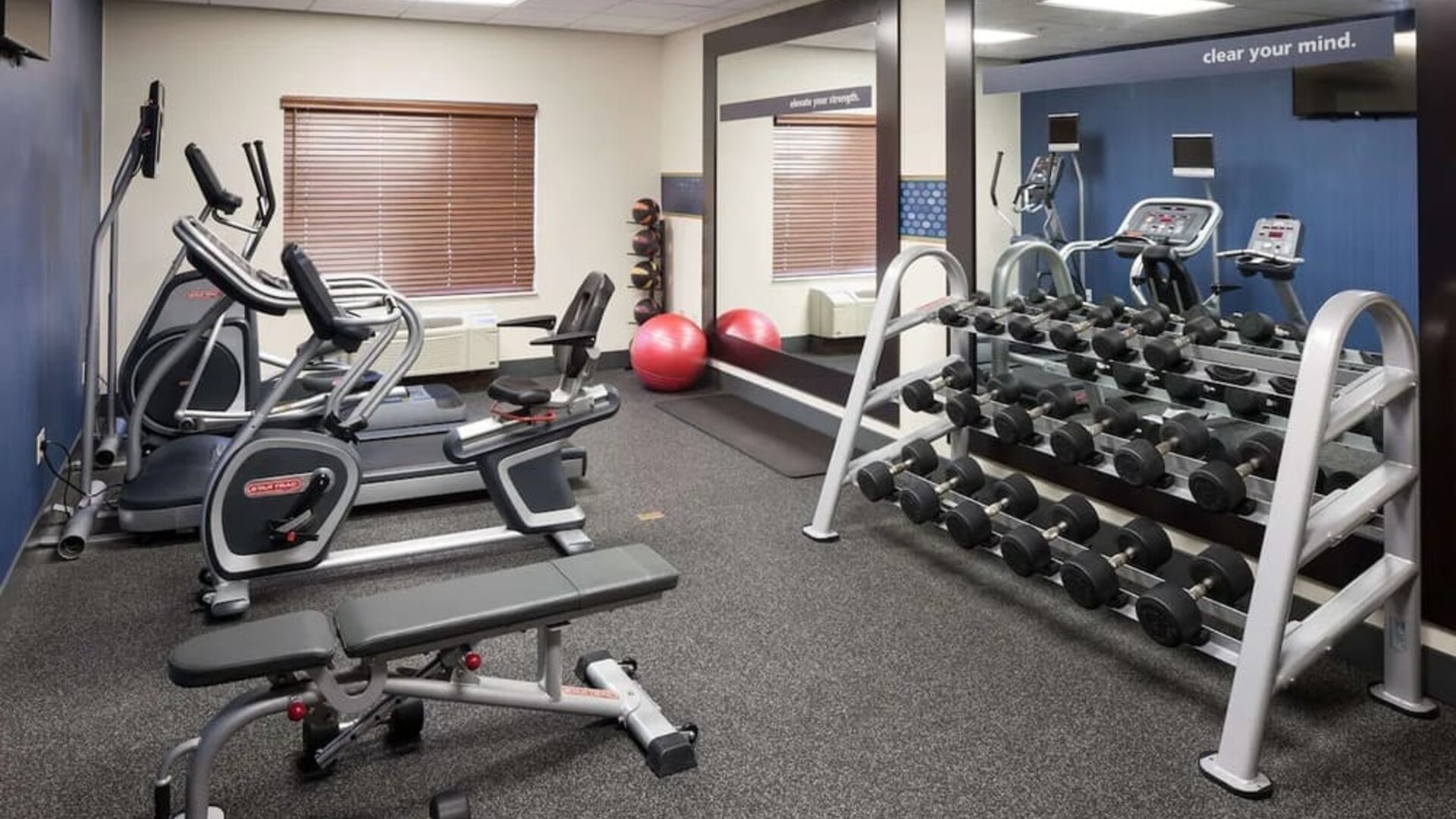 Fitness center at Hampton Inn Los Angeles-Orange County-Cypress.