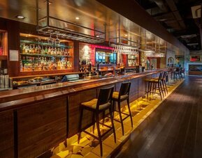 Hotel bar at DoubleTree By Hilton Newcastle International Airport.