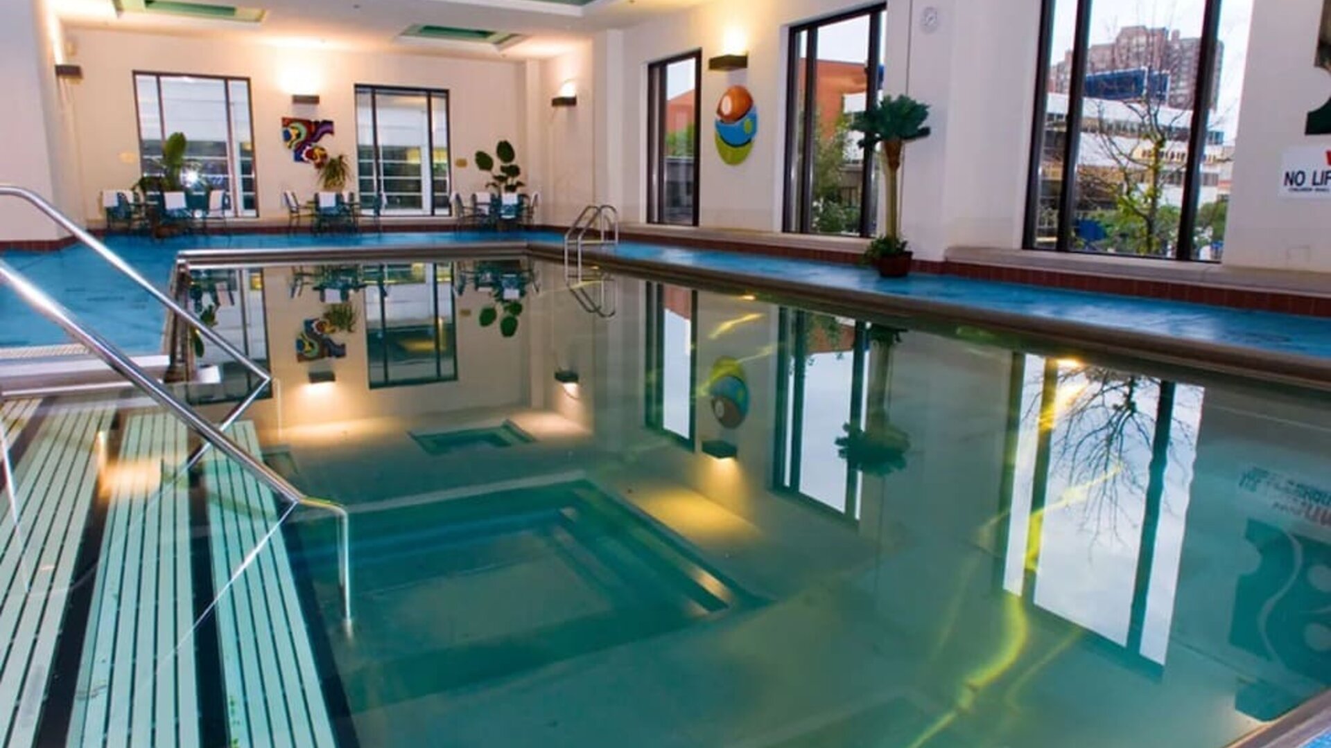 Indoor heated pool at Hilton Minneapolis.