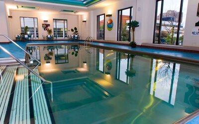 Indoor heated pool at Hilton Minneapolis.