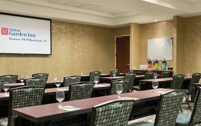 Professional meeting room at Hilton Garden Inn Houston NW/Willowbrook.