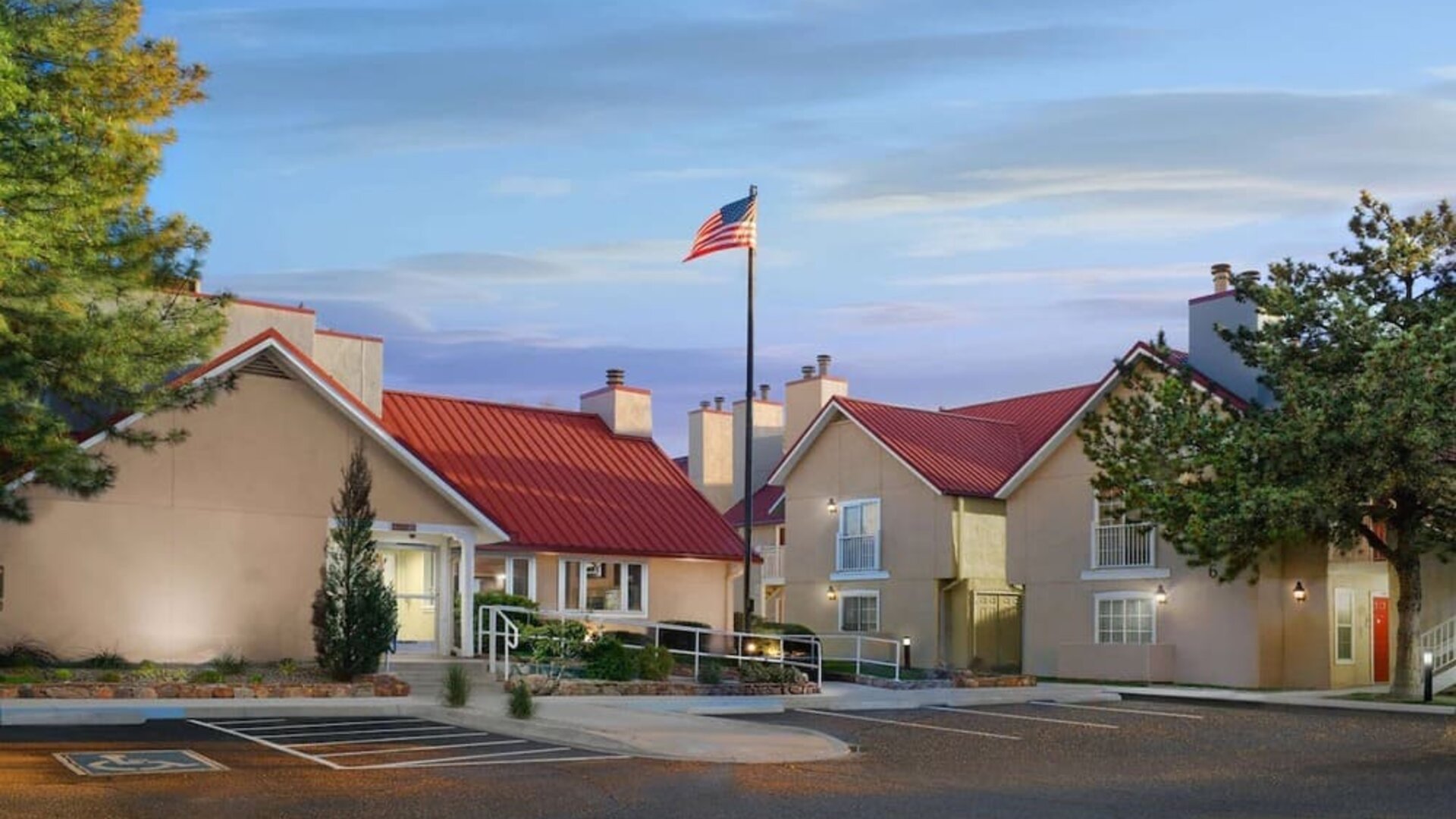 Parking area at Sonesta ES Suites Albuquerque.