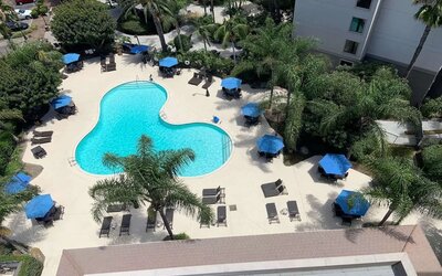 Relaxing outdoor pool at Sonesta Anaheim Resort Area.
