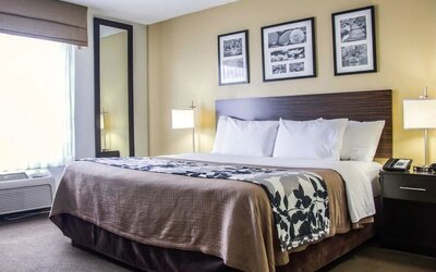 Day use room at Sleep Inn Tinley Park.