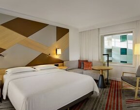 Day use room with natural light at Sheraton Amsterdam Airport Hotel And Conference Center.