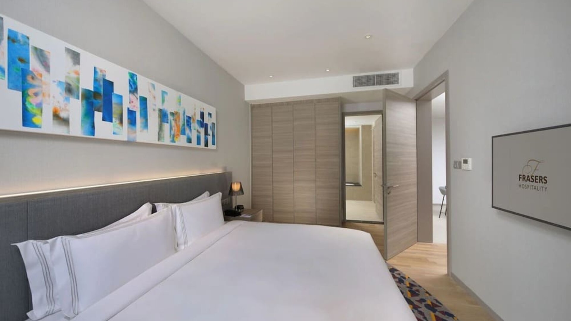 Standard king room with TV and private bathroom at Capri By Fraser Johor Bahru.