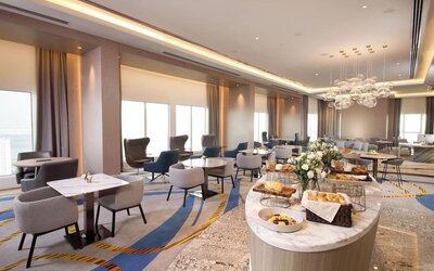 Dining and coworking space at Capri By Fraser Johor Bahru.