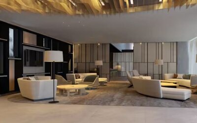 Lobby and lounge area at DoubleTree By Hilton Lagoa Azores.