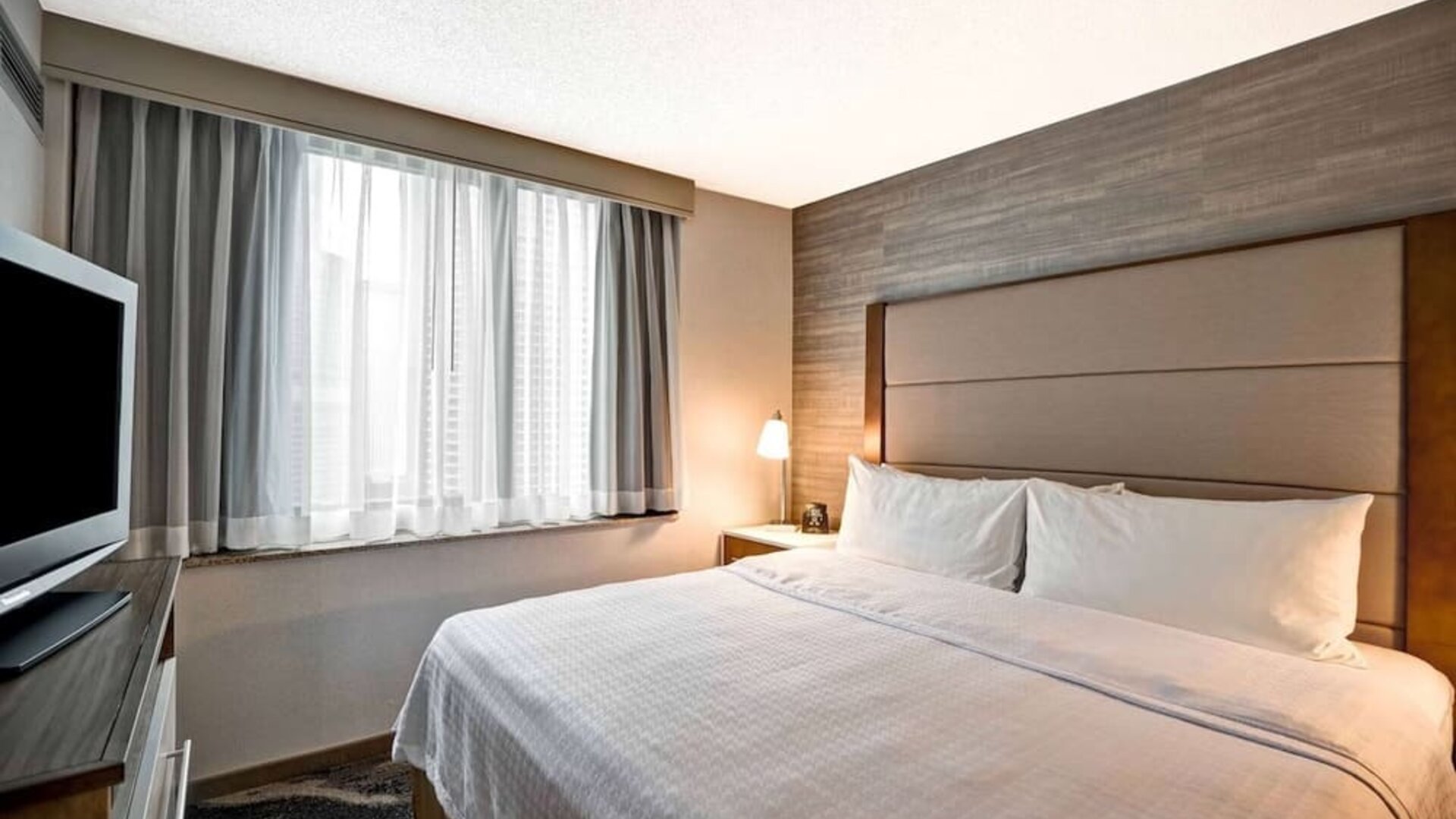 Day use room with TV at Homewood Suites By Hilton Chicago-Downtown.