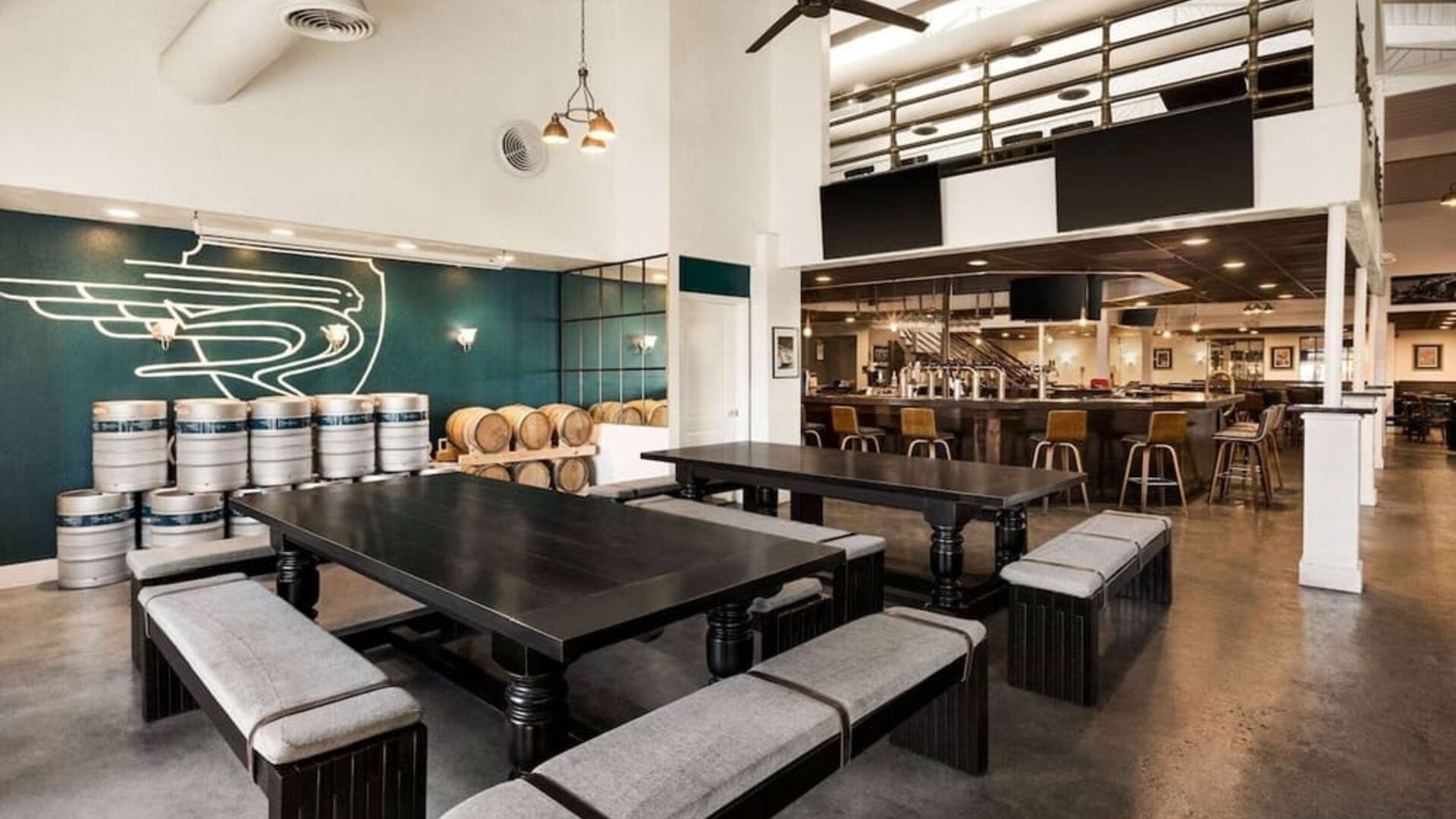 Relaxing coworking space at EnVision Hotel Miami International Airport.