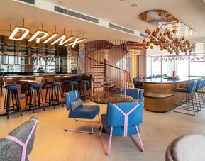 Coworking and lounge area at Capri By Fraser Bukit Bintang.