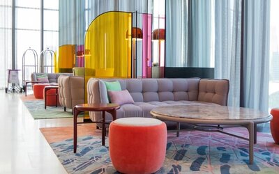 Lounge and coworking space at Capri By Fraser Bukit Bintang.