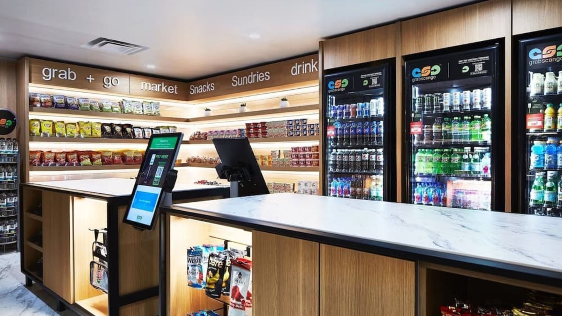 Convenience store at Hotel Dena, Pasadena Los Angeles.