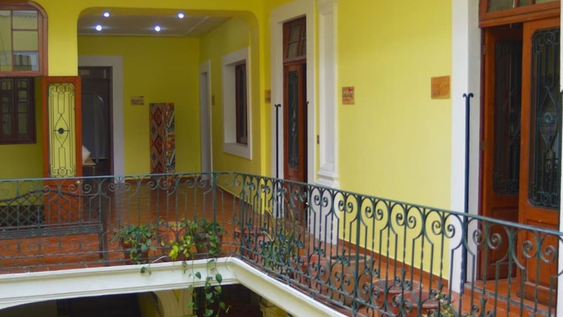 Hotel exterior at Casa María Hostal.