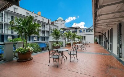 Rooftop terrace at Royal Sonesta New Orleans.
