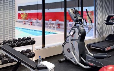 Fitness center at Sonesta Philadelphia Rittenhouse Square.