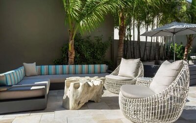 Outdoor chill out area at Sonesta Fort Lauderdale Beach.