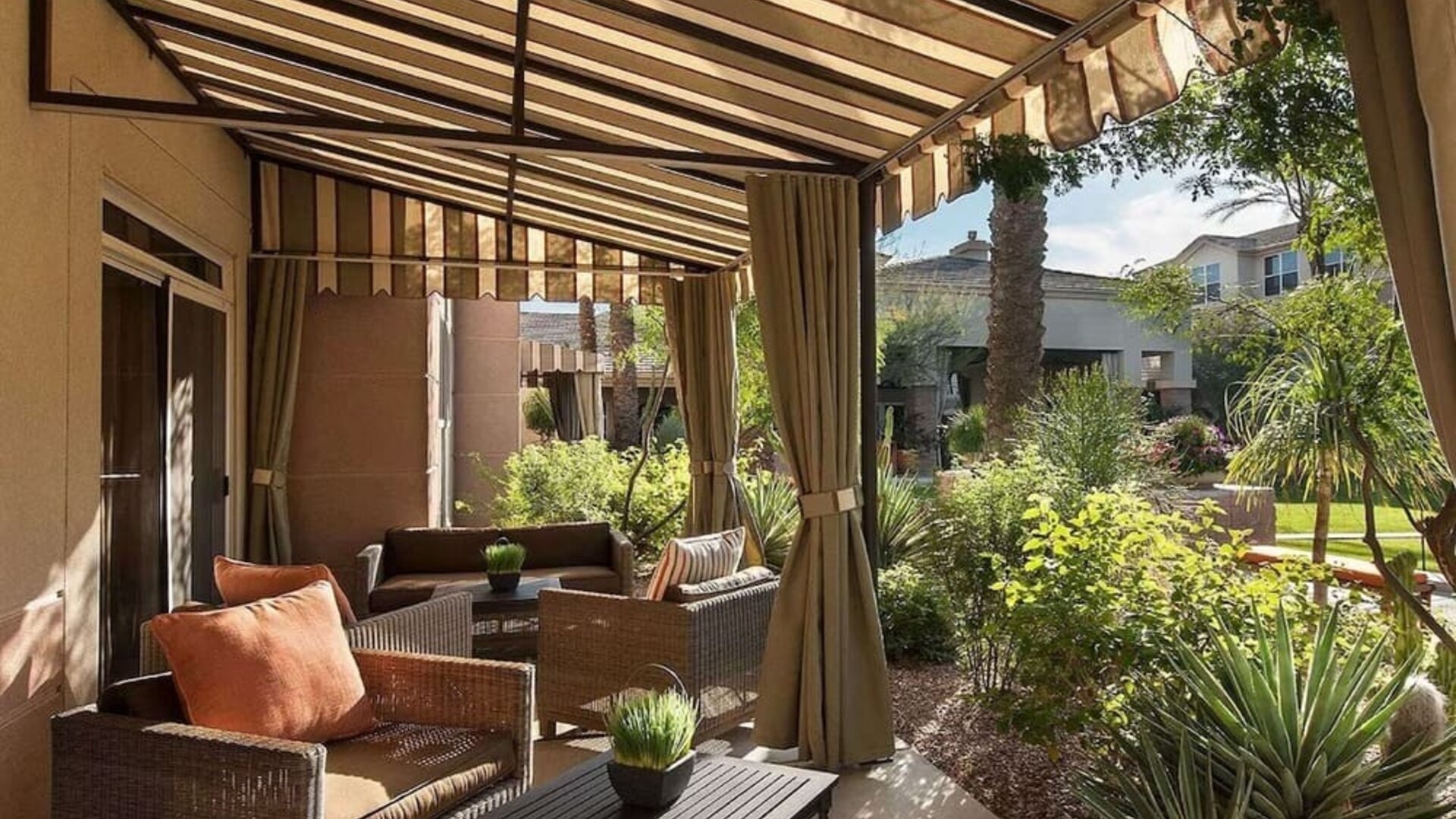 Day room with terrace at Sonesta Suites Scottsdale Gainey Ranch.