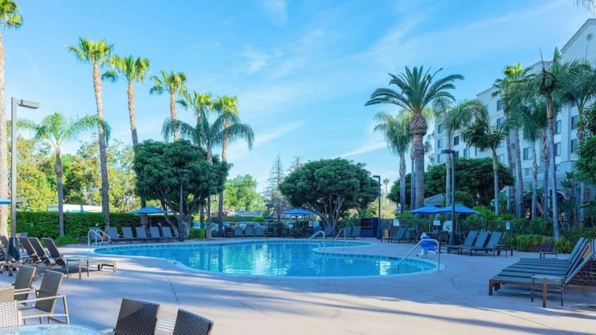 Outdoor pool at Sonesta ES Suites Anaheim Resort Area.